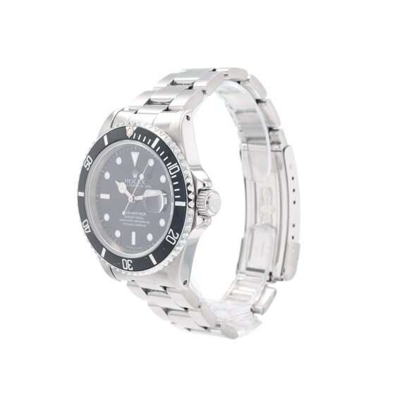 Rolex Submariner 16610 40mm Black Luminous Dial Rotatable Bezel w/ Black Insert - Picture 2 of 9